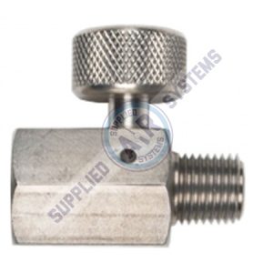 Adjustable Inline Pneumatic Regulator With Bleed Valve – 1/4" Male NPT Inlet, 1/4" Female NPT Outlet